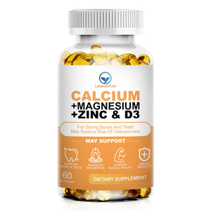 LANHAITUN Calcium Magnesium Zinc Capsule 1555mg - Vitamin/Mineral Mixed Supplement - with Vitamin D3, for Bones & Teeth Care in Pakistan