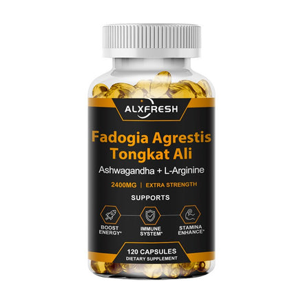 Natural Fadogia Agrestis with Tongkat Ali Root Extract for Testosterone Booster Stamina Energy Supplement