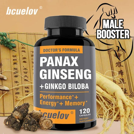 Permanent Male Enlargement - Increase Energy, Endurance and Performance with Vitality, Natural Ginseng + Ginkgo Biloba