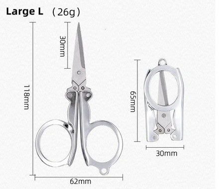 S/M/L Folding Scissors Pocket Travel Small Crafts Sharp Blade Mini Thread Tailor Scissors Utility Knife For Paper Work