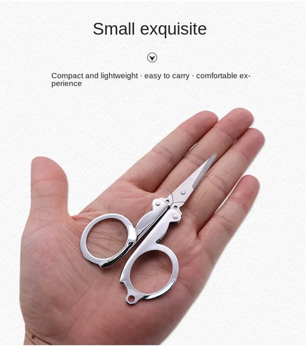 S/M/L Folding Scissors Pocket Travel Small Crafts Sharp Blade Mini Thread Tailor Scissors Utility Knife For Paper Work