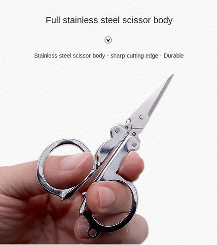 S/M/L Folding Scissors Pocket Travel Small Crafts Sharp Blade Mini Thread Tailor Scissors Utility Knife For Paper Work