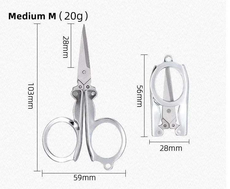 S/M/L Folding Scissors Pocket Travel Small Crafts Sharp Blade Mini Thread Tailor Scissors Utility Knife For Paper Work