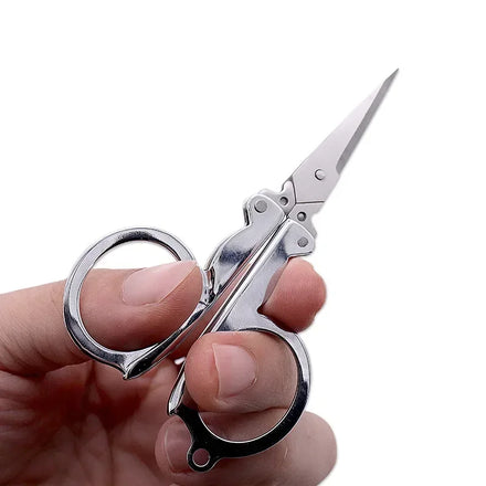 S/M/L Folding Scissors Pocket Travel Small Crafts Sharp Blade Mini Thread Tailor Scissors Utility Knife For Paper Work
