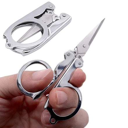S/M/L Folding Scissors Pocket Travel Small Crafts Sharp Blade Mini Thread Tailor Scissors Utility Knife For Paper Work