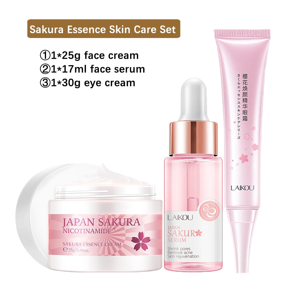 Snail Collagen Face Cream 24K Gold Serum Eye Cream Anti Aging Beauty Facial Skin Care Set Whitening Day Cream Skincare Produtc