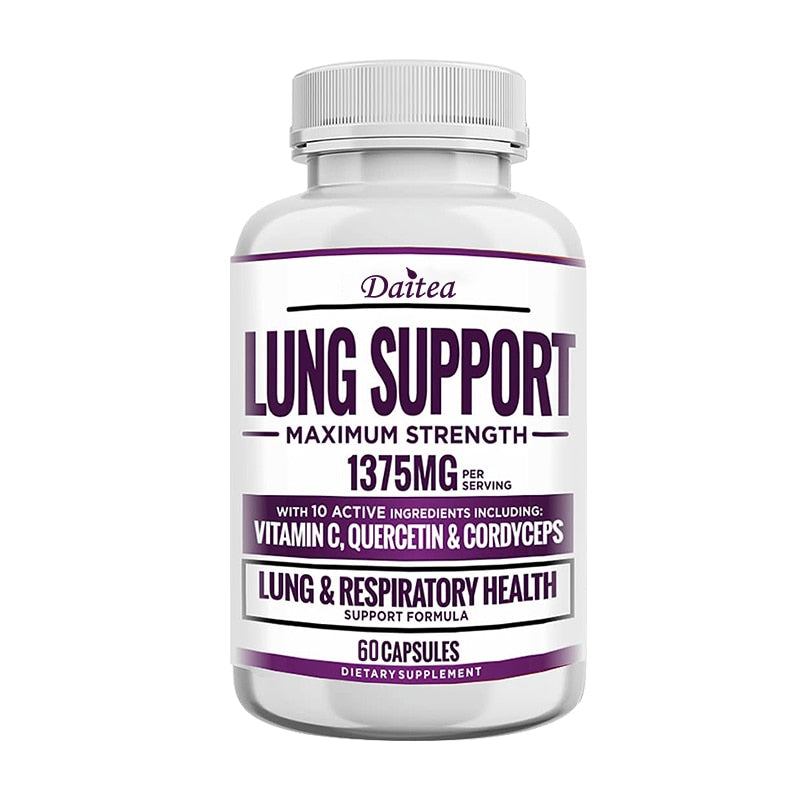 Best Supplement for Lungs - Targets Smoking, Improve Lung Health, Environmental Toxins and Air Pollution To Help Breathe Easy