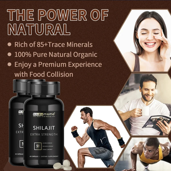 HABUMAMA 100% High Purity Shilajit Mineral Supplements Natural Organic Shilajit Erection Pill Improve Performance and Libido in Pakistan in Pakistan