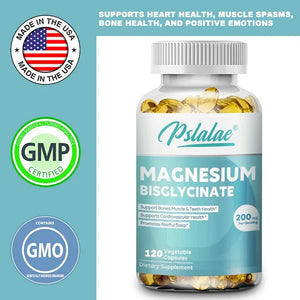 Magnesium Bisglycinate Supplement - Essential Mineral | Non-GMO & Gluten-Free Capsules in Pakistan