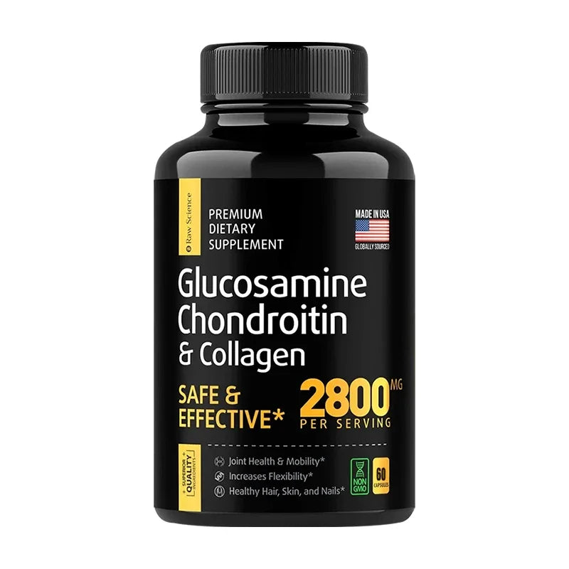 Glucosamine Chondroitin MSM - Joint Support Supplement for Men and Women, Triple Strength Vitamin - Relieve Joint Discomfort