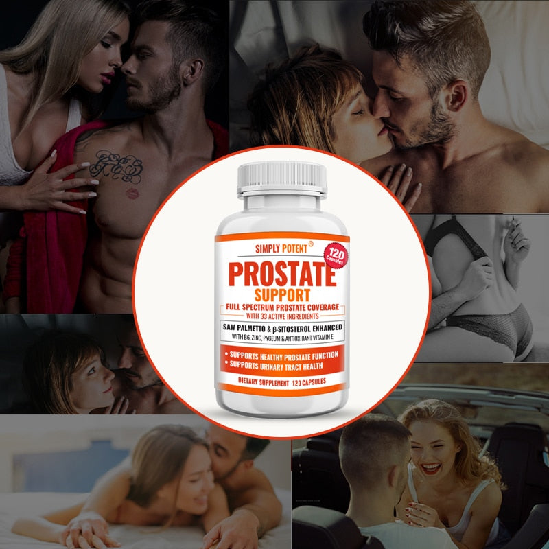 Men's Prostate Supplement with Saw Palmetto,33 Vitamins Plus B6,Zinc, Selenium,Healthy Urinary Frequency & Flow & Improved Sleep