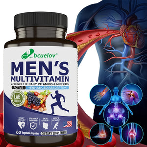 Men's Multivitamin Capsules B12 B6 B1 K D C A B Zinc for Better Cardiovascular Health and Energy Supplement in Pakistan