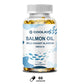 Salmon Oil Supplement - Contains Omega-3, EPA, DHA and Vitamin D for Brain and Heart Health