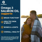 Salmon Oil Supplement - Contains Omega-3, EPA, DHA and Vitamin D for Brain and Heart Health