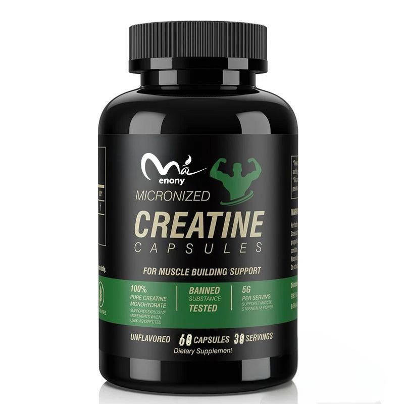 200g Powdered Creatine Monohydrate Capsules Suitable
