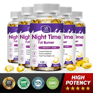 Night Time Slimming Fat Burning Capsule Weight Loss Support Appetite Suppression Powerful Fat Burner Beauty Immune System Health
