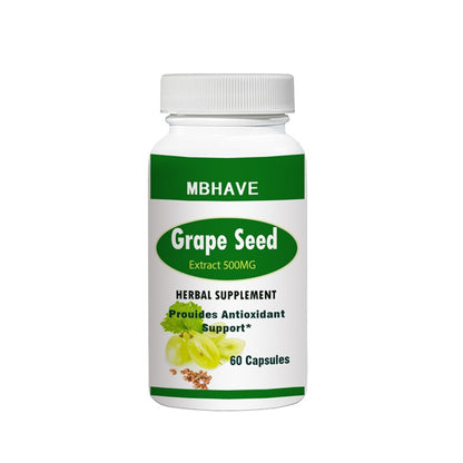 grape seed 500mg 60pcs support collagen formation, provide antioxidant support