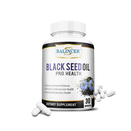 Black Cumin Seed Oil - Supports Immune Defense, Cardiovascular, Respiratory Health, 120 Capsules, Dietary Supplement