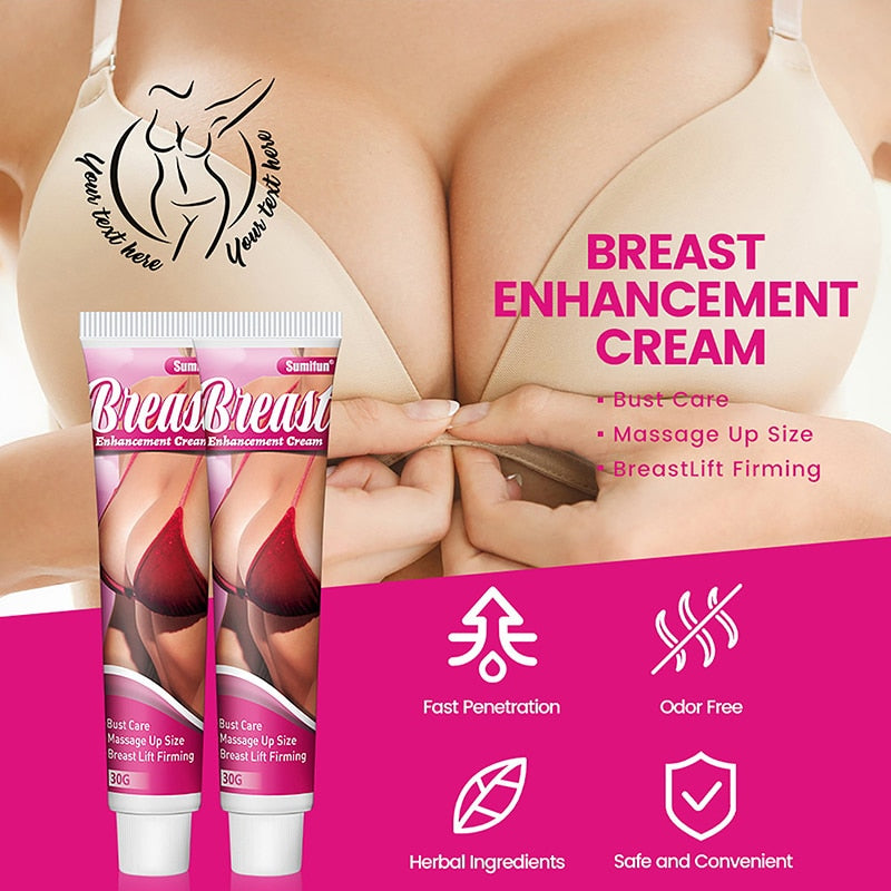 30g Breast Enlargement Cream Chest Enhancement Elasticity Promote Female Hormone Breast Lift Firming Massage Up Size Bust Care