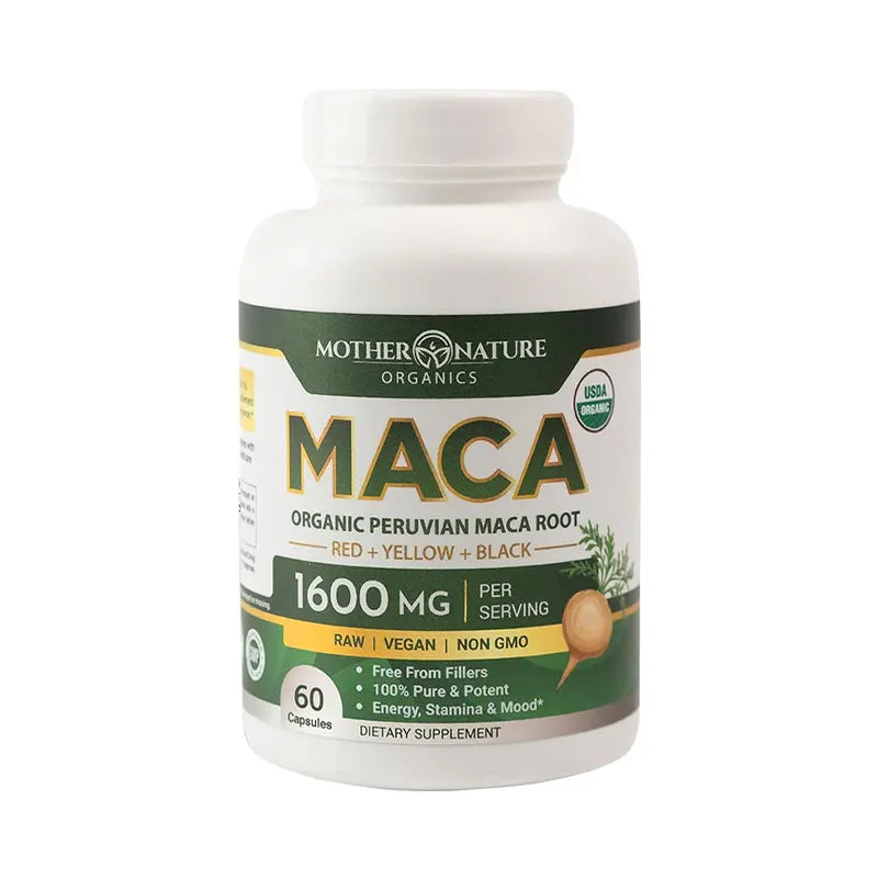 Organic Maca Root - Helps with Mental Clarity, Focus and A Sense of Calm, Improves Energy, Stamina and Mood, and Boosts Energy