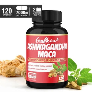Ashwagandha and Maca Supplements - Supports Natural Health, Energy, Performance and Mood Supplements, Enhances Blood Flow