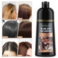 500ml Black Hair Color Dye Hair Shampoo Cream Organic Permanent Covers White Gray Shiny Natural Ginger Essence For Women Men