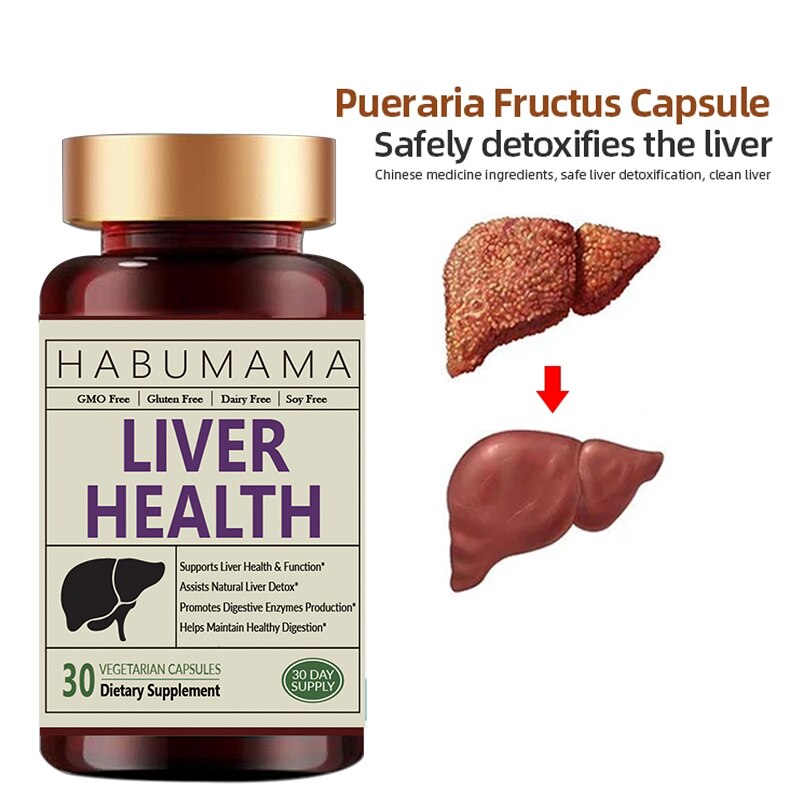 Liver Cleanse Detox Pills Liver Health Support Repair Prevent Cirrhosis Natural Herbal Edible Health Care