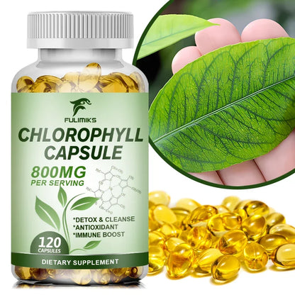 Chlorophyll Capsules Detox Cleanse, Greens Supplements- Chlorophyll Capsules -Ultra High Absorption