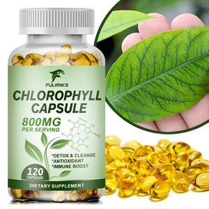 Chlorophyll Capsules Detox Cleanse, Greens Supplements- Chlorophyll Capsules -Ultra High Absorption