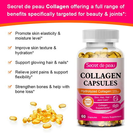 SDP 3bottles Vitamin C Capsules Lightening Spots Pigmentation Anti-wrinkle Whitening Skin Collagen Supplements Fish Oil Capsule