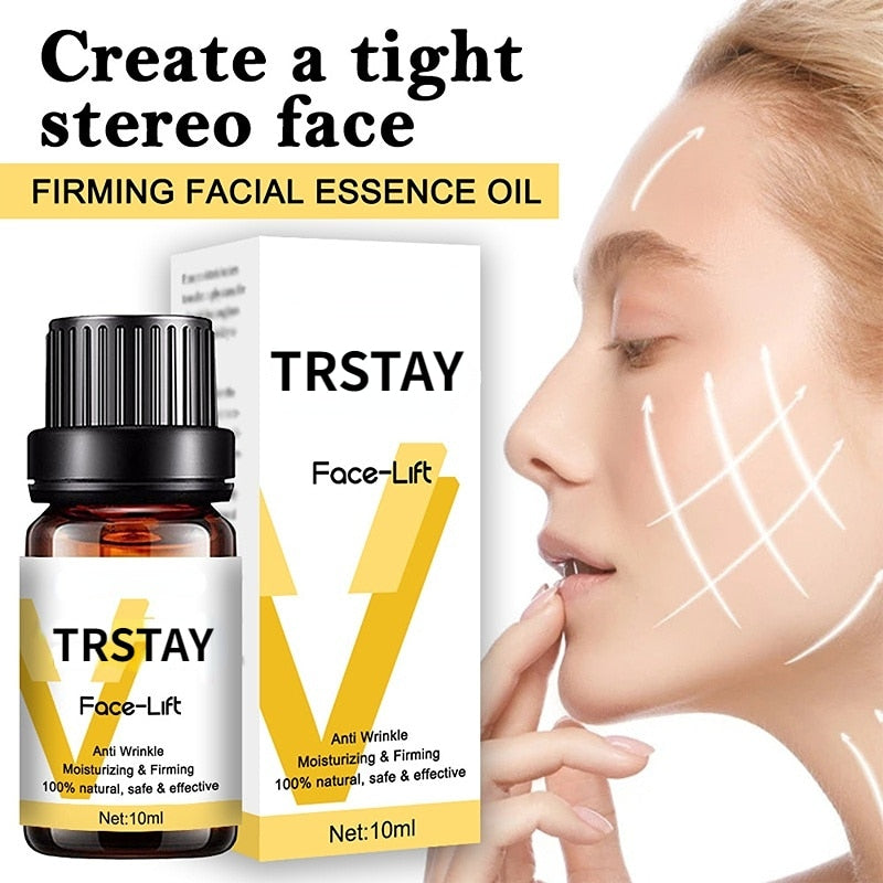 Anti Wrinkle Essence Instant Slimming Face Oil V Face Essential Oils Lifting Firming Thin Nourish Powerful Facial Skin Care