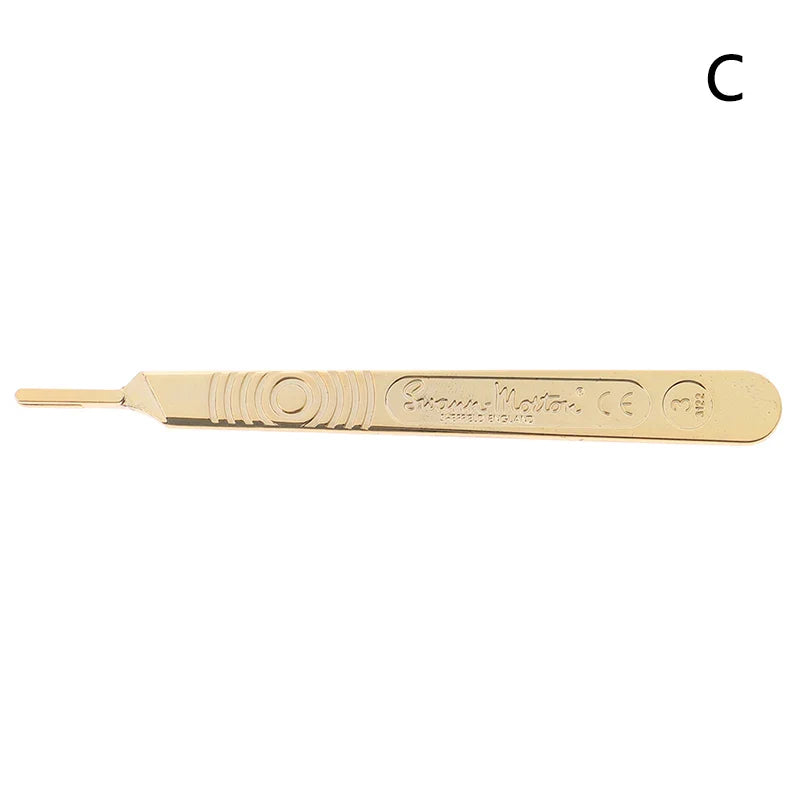 Scalpel Handle Fits Blade Stainless Steel Surgical Hilt / Plastic Surgical Hilt Engraving Hand Tools Surgical Blade