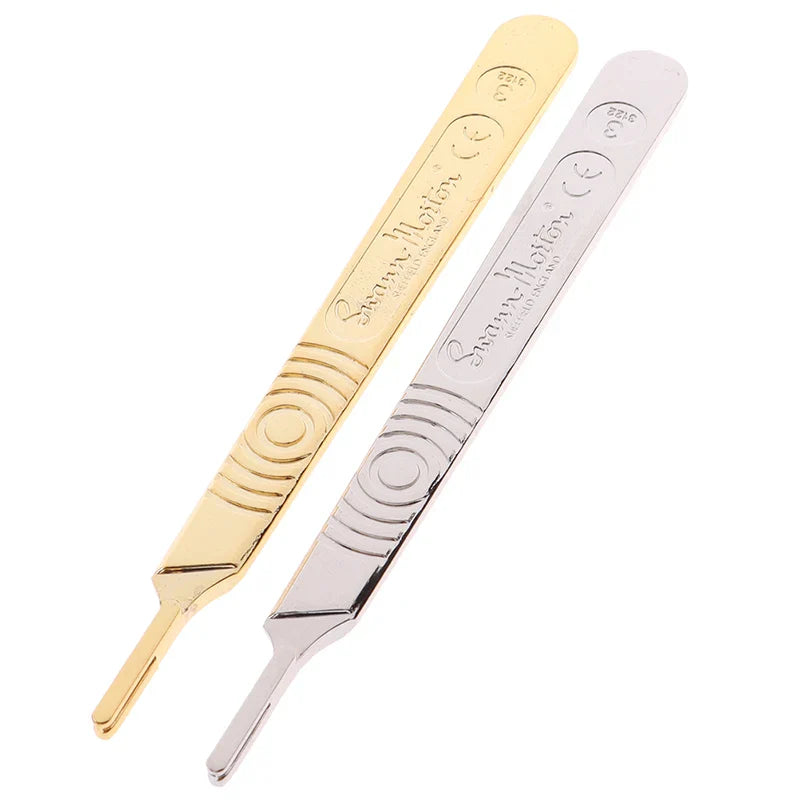 Scalpel Handle Fits Blade Stainless Steel Surgical Hilt / Plastic Surgical Hilt Engraving Hand Tools Surgical Blade
