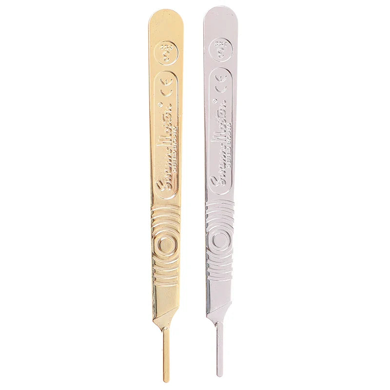 Scalpel Handle Fits Blade Stainless Steel Surgical Hilt / Plastic Surgical Hilt Engraving Hand Tools Surgical Blade