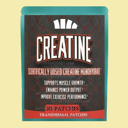 Creatine Monohydrate Muscle Growth Extreme Transdermal Patchs Testosterone Booster Anabolic Steroids High Dose 30 Patches