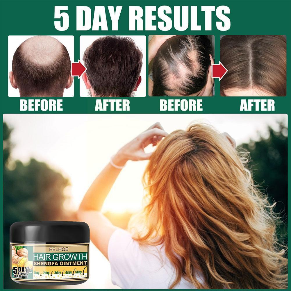 Ginger Oil Vitamin E Oil Hair Growth Cream Moisturizing Care Essence Hair Scalp Loss Massage Treatment Hair Conditioner H8O6