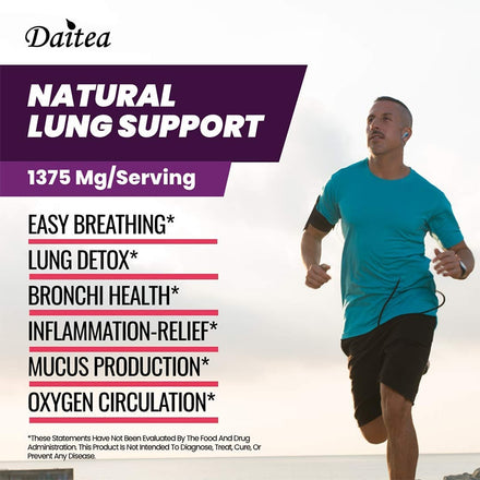 Best Supplement for Lungs - Targets Smoking, Improve Lung Health, Environmental Toxins and Air Pollution To Help Breathe Easy