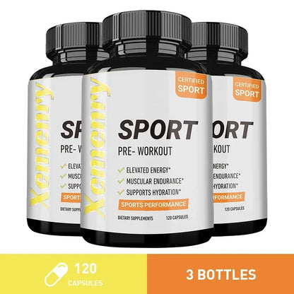 Sport Pre Workout Supplement - Muscle Building and Growth, Supporting Athletic Energy and Strength