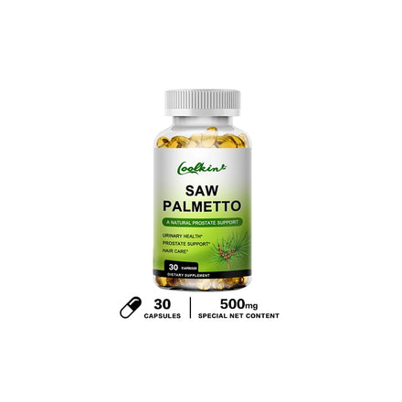 Prostate Health Supplement, Natural Saw Palmetto Extract, Supports Prostate and Hair Growth Capsules for Men and Women