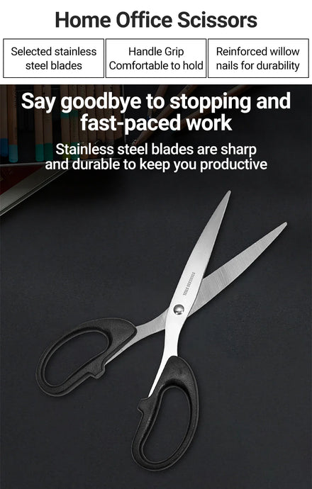 Scissors, Stainless Steel Blades, Soft Grip Handle, Suitable for Households,Offices and Schools, All Purpose