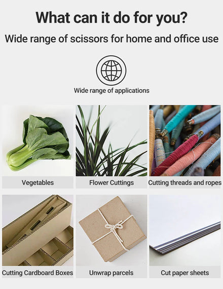 Scissors, Stainless Steel Blades, Soft Grip Handle, Suitable for Households,Offices and Schools, All Purpose