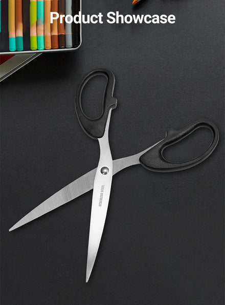 Scissors, Stainless Steel Blades, Soft Grip Handle, Suitable for Households,Offices and Schools, All Purpose