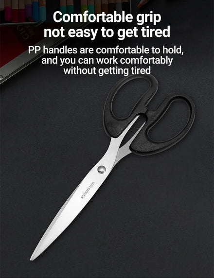 Scissors, Stainless Steel Blades, Soft Grip Handle, Suitable for Households,Offices and Schools, All Purpose