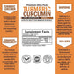 Curcumin with BioPerine 1500mg | Turmeric Capsules with Black Pepper, Joint Health Dietary Supplement Vegetarian