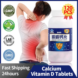 Joint Pain Arthritis Health Food Bone Mineral Density Supplements Calcium Vitamin D Tablets 60Tablets/Bottle in Pakistan