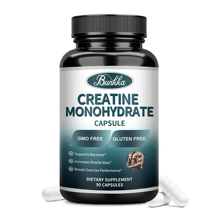 Original Creatine Monohydrate Supplement Whey Growth Capsule for Muscle Mass Man Muscle Mass Synthesis Building Proteins for Gym