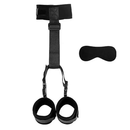 Adjustable Handcuffs And Blindfold Adult Toys For Women Couples Collar Erotic Bdsm Bondage Set No Vibrator Games.