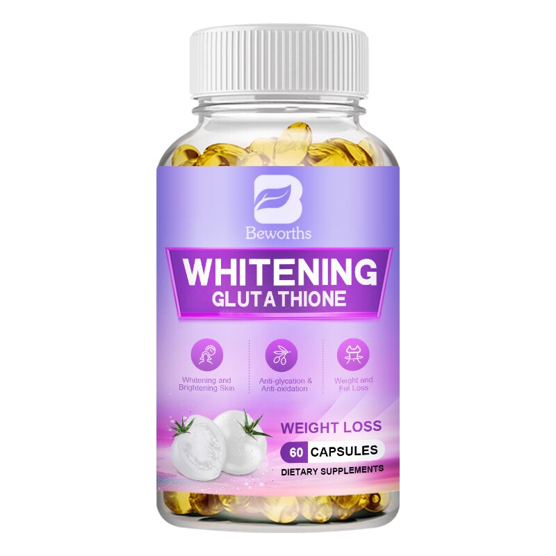 BEWORTHS Vegan Whitening Capsules Prevent Melanin Precipitation Effectively Remove Freckles Brighten Skin Glutathione Supplement