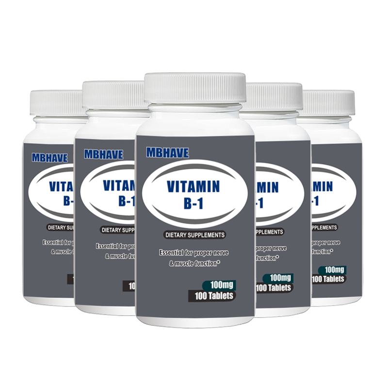 Vitamin B-1 100mg - 100 Tablets Essential for proper nerve & muscle function*