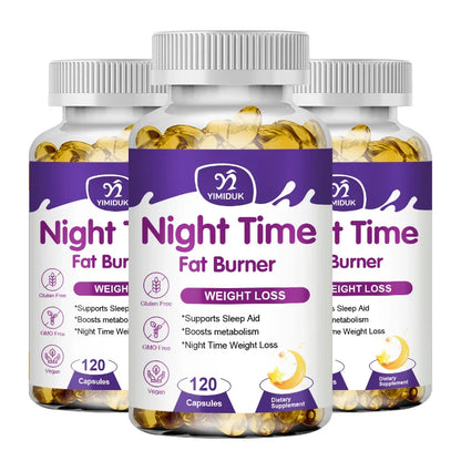 Night Time Slimming Fat Burning Capsule Weight Loss Support Appetite Suppression Powerful Fat Burner Beauty Immune System Health